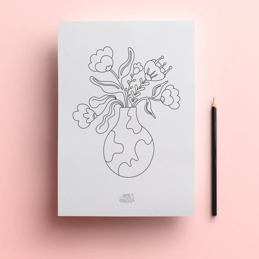 Pack 6 láminas para colorear