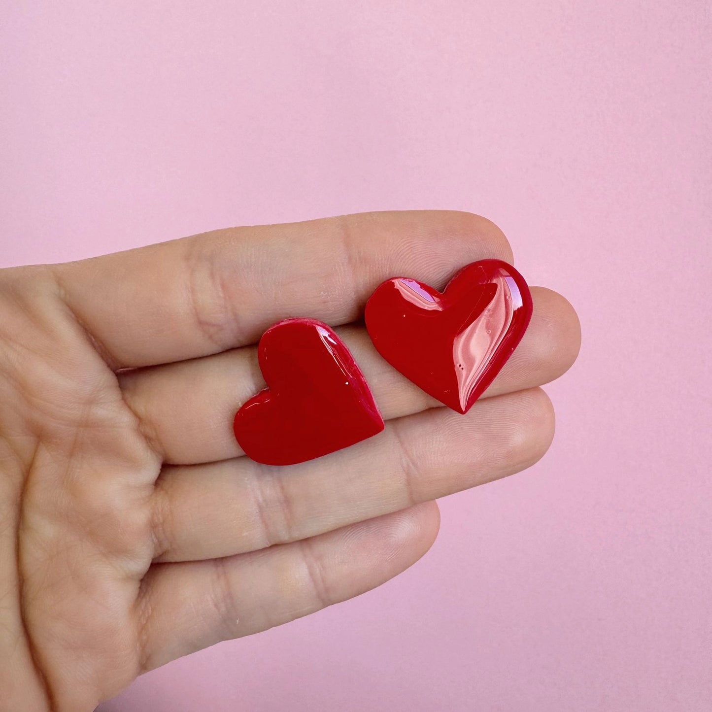 Aros – Corazón rojo simple