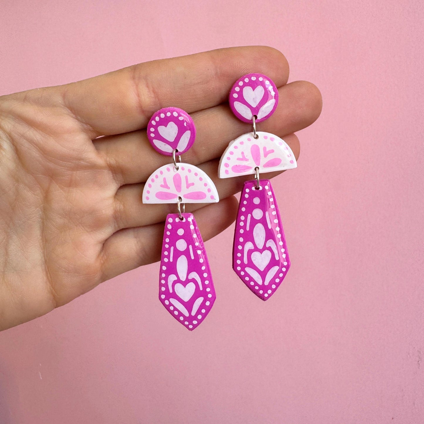 Aros – Modelo Jacinta – Fucsia