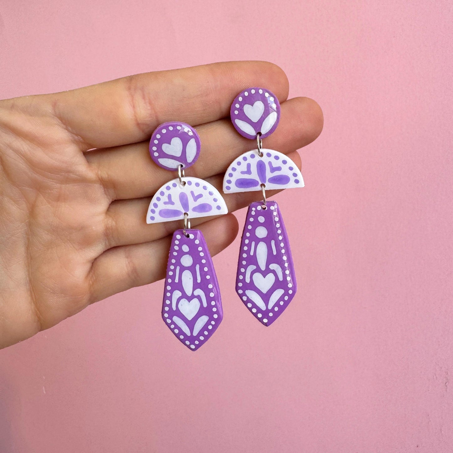 Aros – Modelo Jacinta – Lila