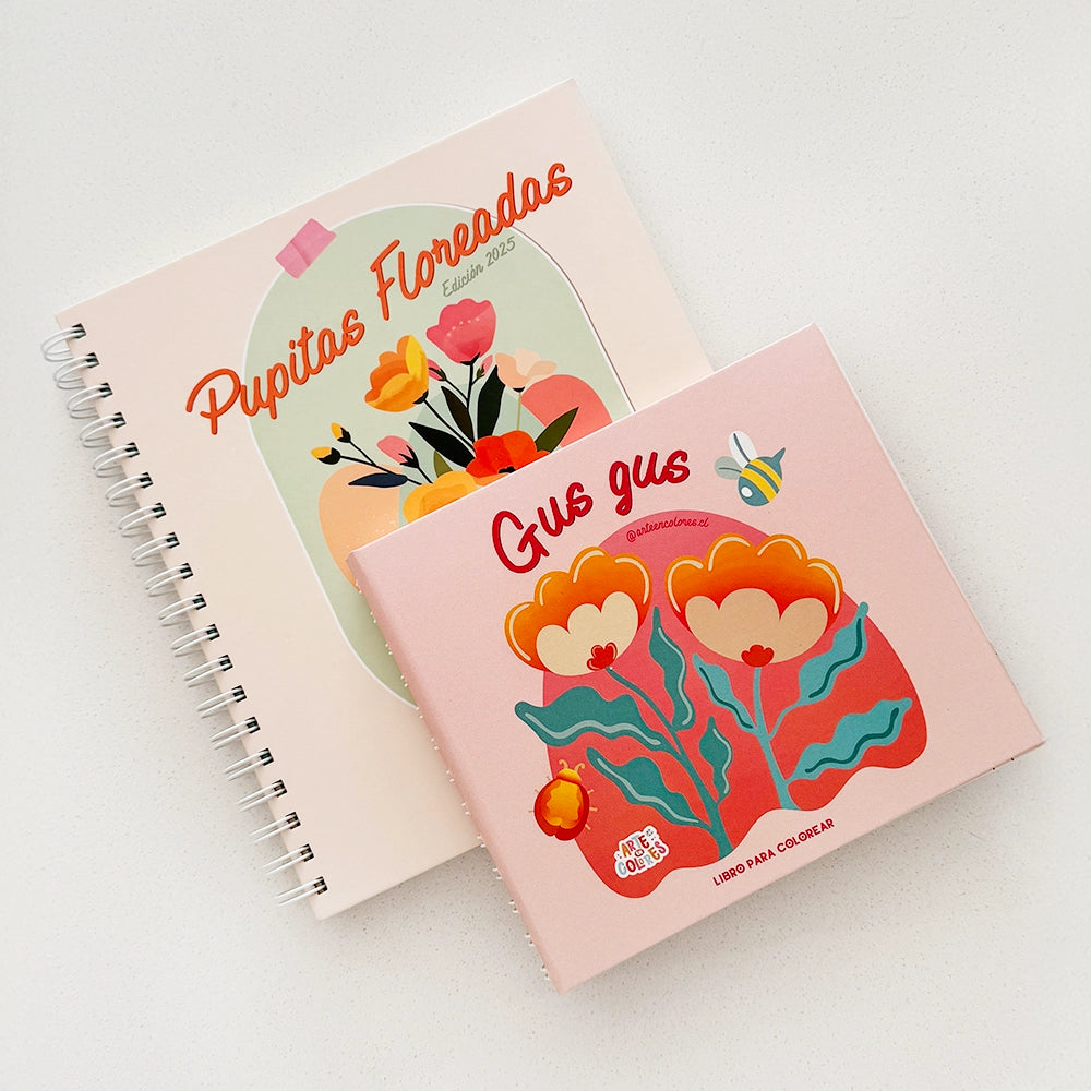 Pack Libros para Colorear: Pupitas Floreadas + Gus Gus