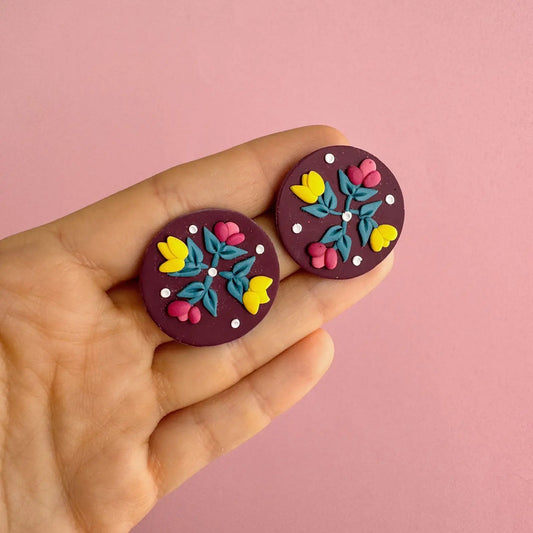 Aros – Globo burdeo floral