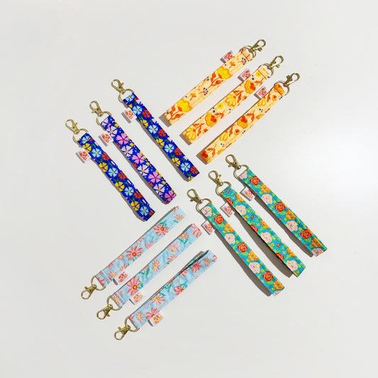 Mini Lanyard para Celular y Llaves - Celeste