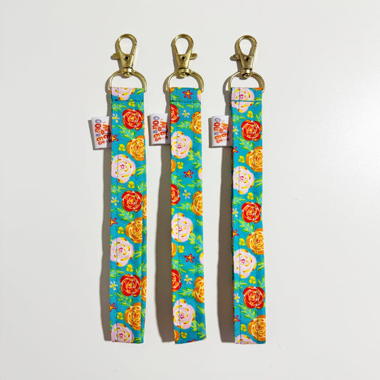 Mini Lanyard para Celular y Llaves - Turquesa