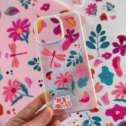 Pack de Stickers para Personalizar Celulares, Notebooks, Botellas y Más | Flores